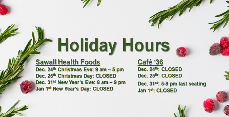 Holiday hours schedule